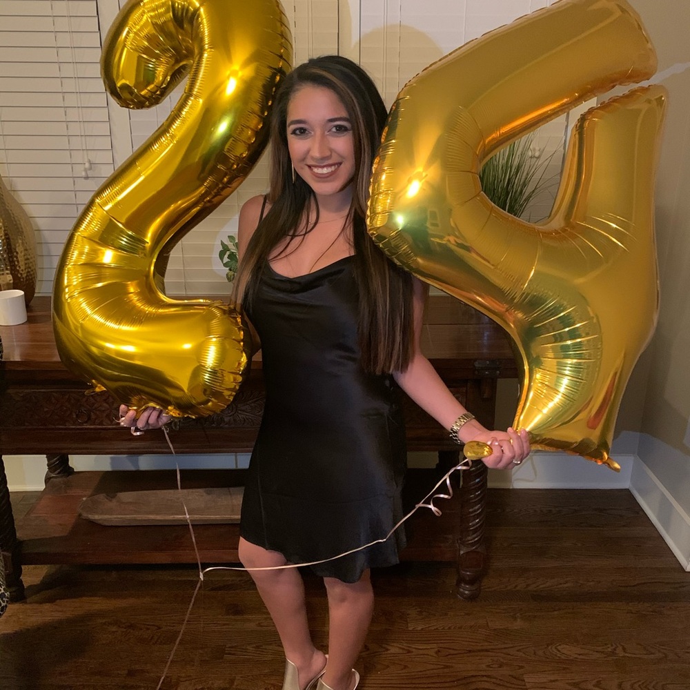 Forever 21 Black Satin Mini Dress